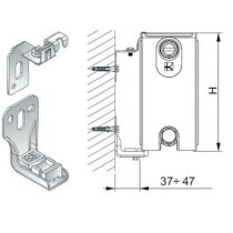 Set of wall brackets (2 pieces) suitable for all models of radiators PANEL ZU556